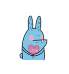 Mr. blue rabbit（個別スタンプ：2）