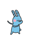 Mr. blue rabbit（個別スタンプ：4）