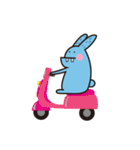 Mr. blue rabbit（個別スタンプ：5）