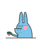 Mr. blue rabbit（個別スタンプ：8）