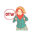 WINTER HIJAB GIRL（個別スタンプ：4）