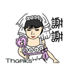 Bride's wedding - flower girl（個別スタンプ：4）