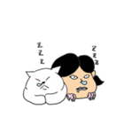 猫ちゃんとオカメ（個別スタンプ：3）