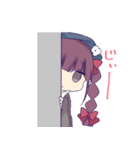 三つ編み少女スタンプ（個別スタンプ：26）