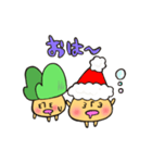 冬のきのこさん クリスマス編（個別スタンプ：1）