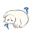 白猫のモチ（個別スタンプ：1）