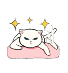 白猫のモチ（個別スタンプ：2）