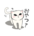 白猫のモチ（個別スタンプ：12）