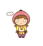 Girl with scarf（個別スタンプ：26）