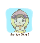 Girl with scarf（個別スタンプ：30）
