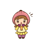 Girl with scarf（個別スタンプ：35）