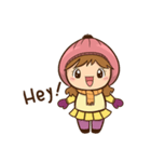 Girl with scarf（個別スタンプ：36）