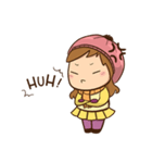 Girl with scarf（個別スタンプ：38）