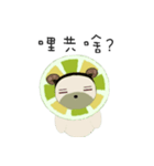 White and beige bear's life2（個別スタンプ：21）