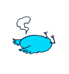 big blue bird say something（個別スタンプ：8）