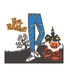 Paper Dolls sticker :happy halloween（個別スタンプ：21）