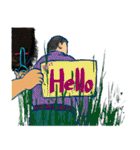 "Hello" from some ink blots（個別スタンプ：31）