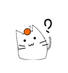 some cat with orange（個別スタンプ：19）