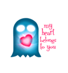 かわいいHeart-Glowing Ghost 2（アニメ）（個別スタンプ：6）