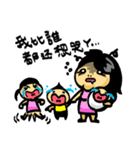 Crazy Mom with 3 Kids（個別スタンプ：30）