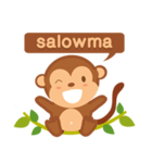 Happy turkmen monkey（個別スタンプ：4）