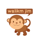 Happy turkmen monkey（個別スタンプ：6）