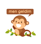 Happy turkmen monkey（個別スタンプ：7）