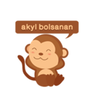 Happy turkmen monkey（個別スタンプ：11）