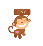 Happy turkmen monkey（個別スタンプ：14）