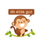 Happy turkmen monkey（個別スタンプ：15）