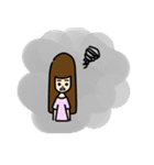 Left handed girl（個別スタンプ：11）