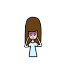 Left handed girl（個別スタンプ：20）