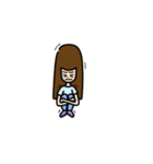 Left handed girl（個別スタンプ：29）