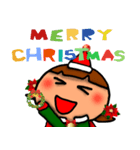 クリスマス 女の子スタンプ（個別スタンプ：6）