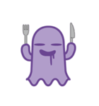 purple ghost.（個別スタンプ：4）