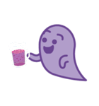 purple ghost.（個別スタンプ：27）