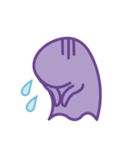 purple ghost.（個別スタンプ：35）