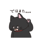 たのしい黒猫 英語と日本語（個別スタンプ：10）
