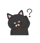 たのしい黒猫 英語と日本語（個別スタンプ：13）