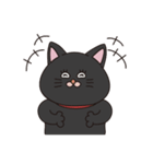 たのしい黒猫 英語と日本語（個別スタンプ：17）