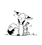 Foxie, Bunnie ＆ Birdie（個別スタンプ：24）