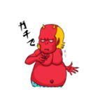 オニのレッド（個別スタンプ：32）