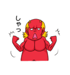 オニのレッド（個別スタンプ：38）