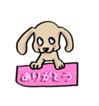 Lovely and funny dogs Sticker2（個別スタンプ：1）
