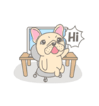 動く！Frenchy the French Bulldog 2（個別スタンプ：13）