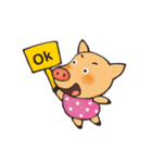 I am happy pig！（個別スタンプ：5）