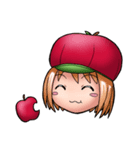 Kippi the Apple Maniac Girl（個別スタンプ：3）