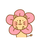 small flower lion（個別スタンプ：16）