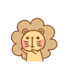 small flower lion（個別スタンプ：34）