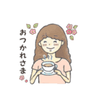 モコとももこ（個別スタンプ：17）